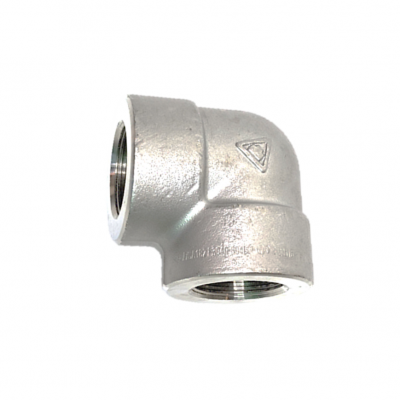 Codo acero inoxidable roscado both-well